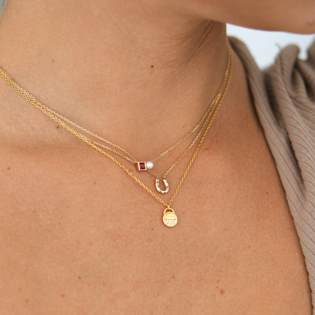Bubble Necklace - Solid Gold