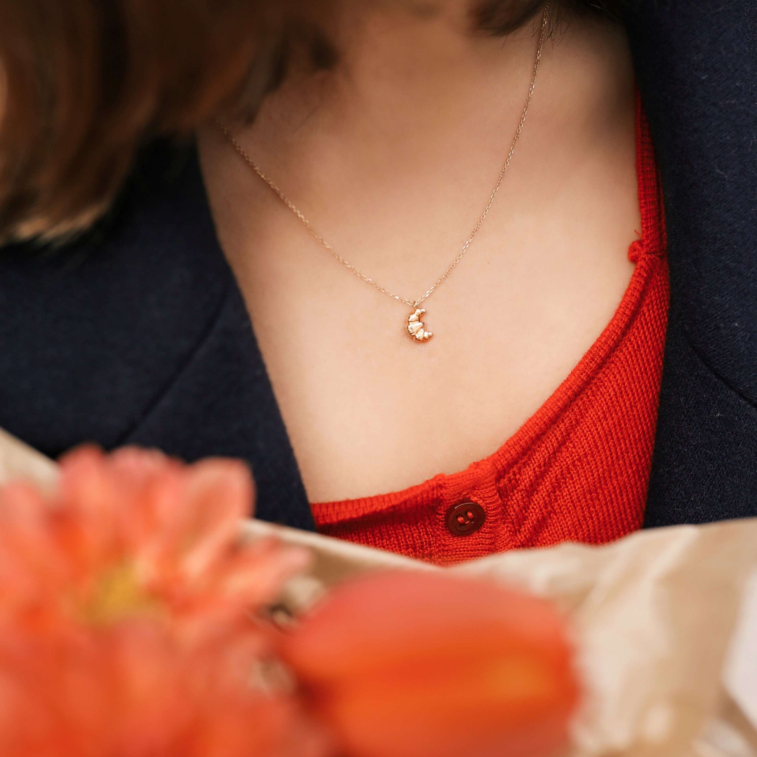 Butter Necklace -Solid Gold