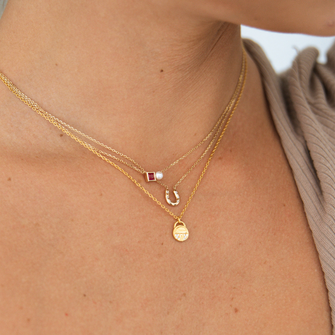 Zoe Necklace - Solid Gold